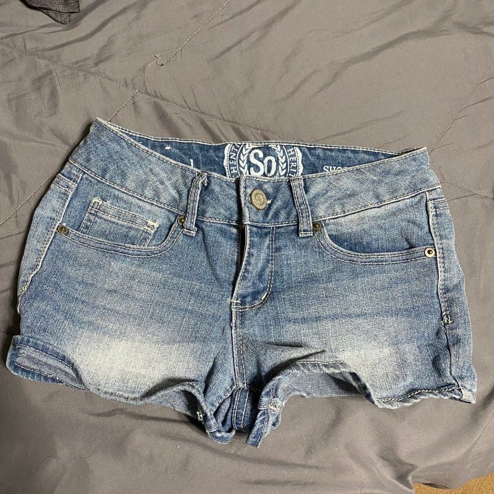 SO Shortie denim blue jeans shorts